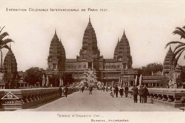 Postcard Image of 1931 Paris International Exposition Replica Angkar Wat